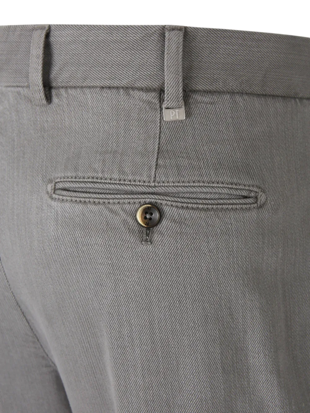 PT Torino pleated twill trousers Grijs
