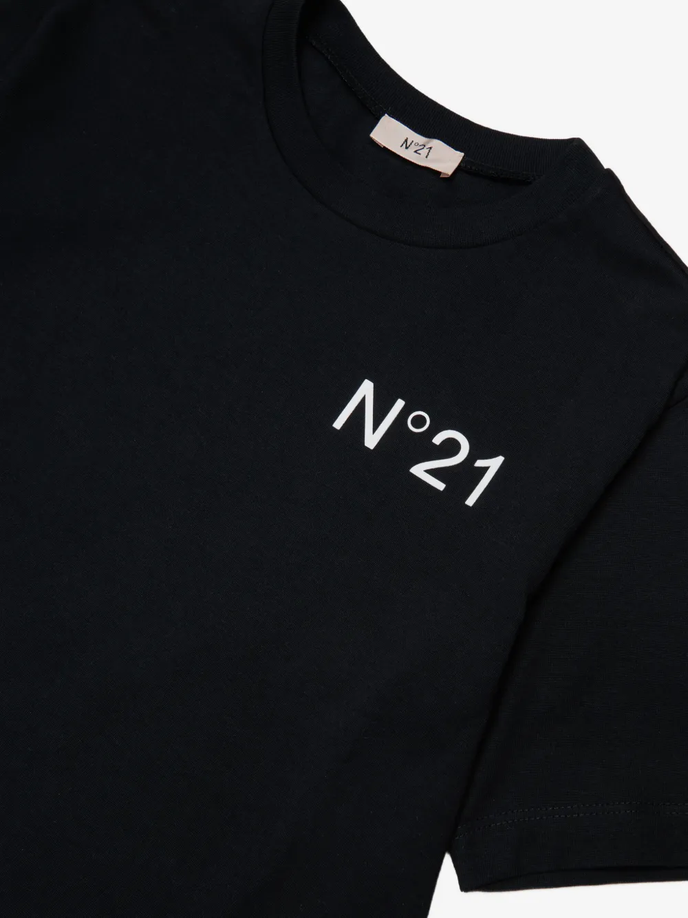 N.21 Kids 로고 프린트 러플 원피스