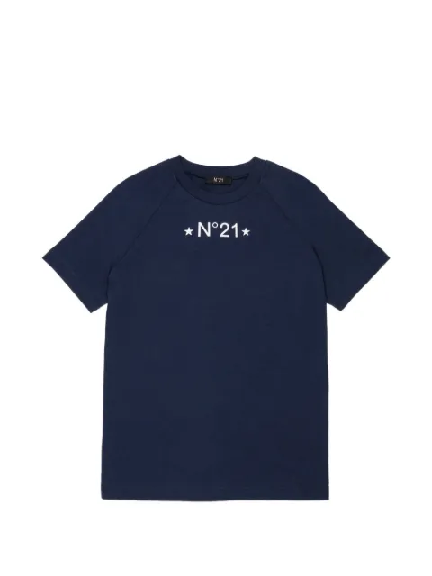 Nº21 Kids logo-print raglan-sleeve T-shirt
