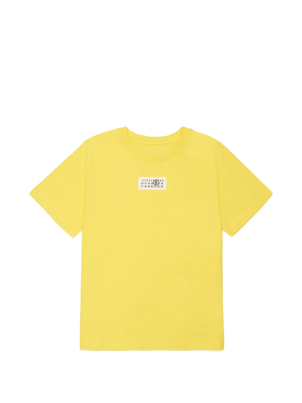 MM6 Maison Margiela Kids T-shirt con stampa numeri - Giallo