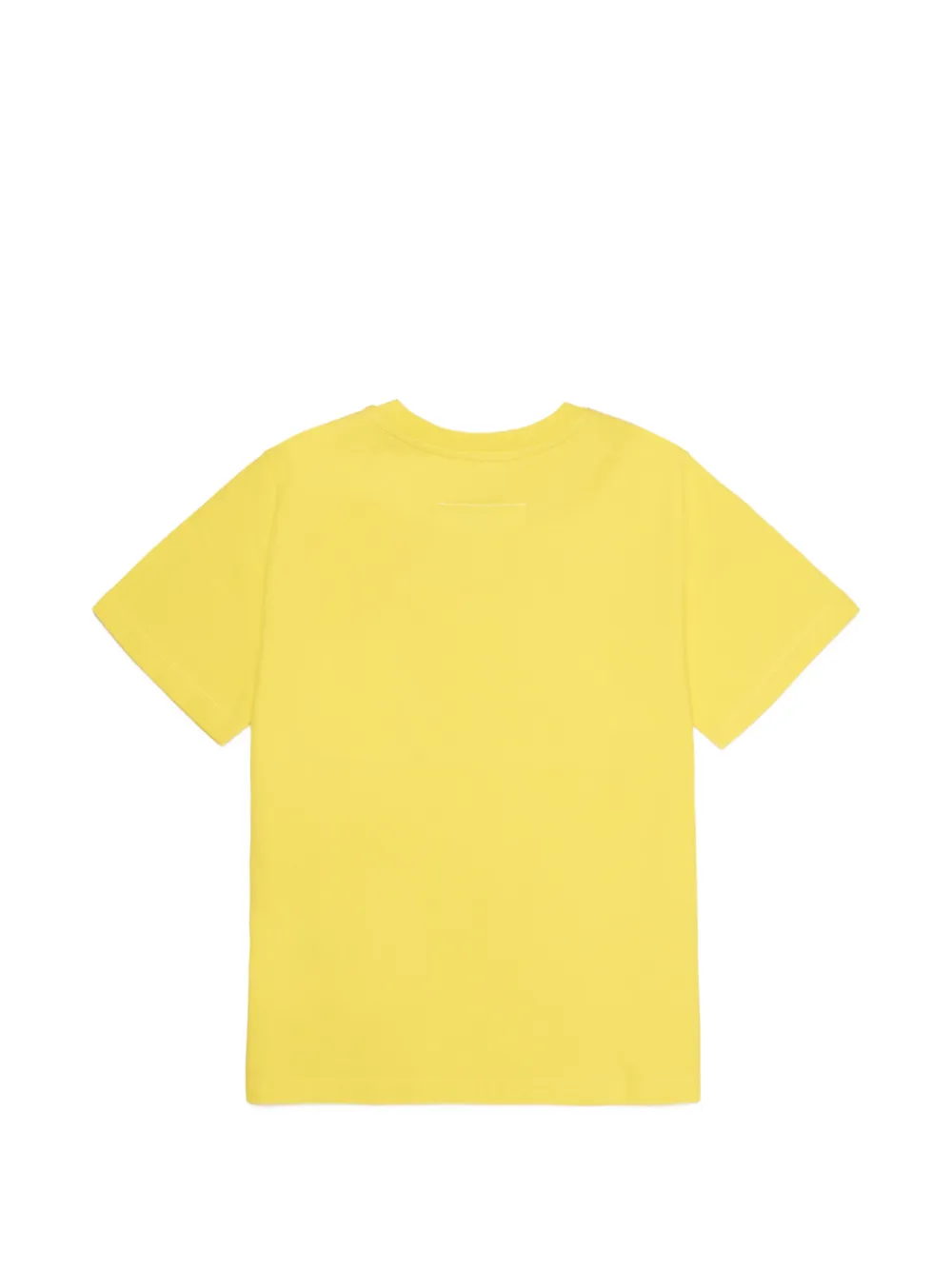 MM6 Maison Margiela Kids numbers-print T-shirt Geel