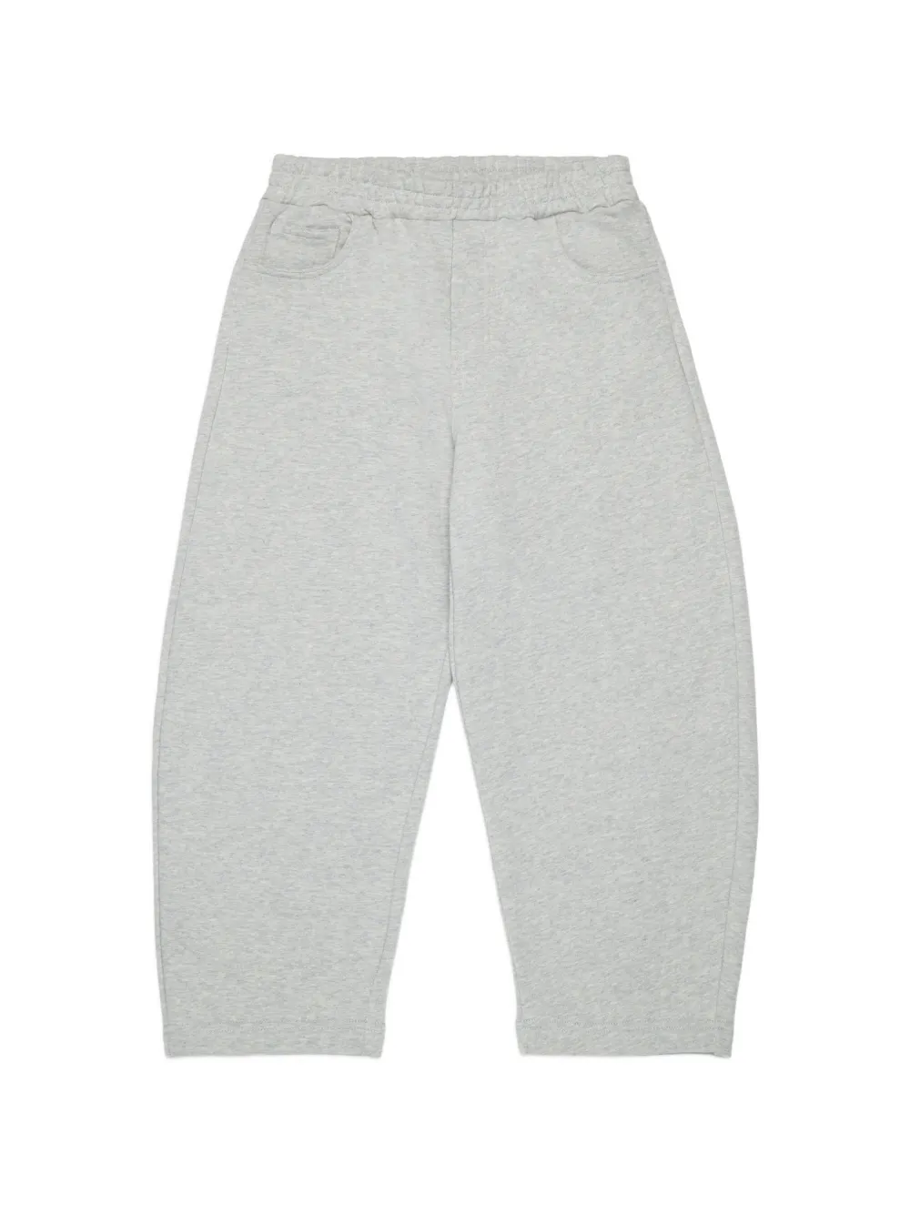 Marni Kids elasticated-waistband cotton trousers - Grigio