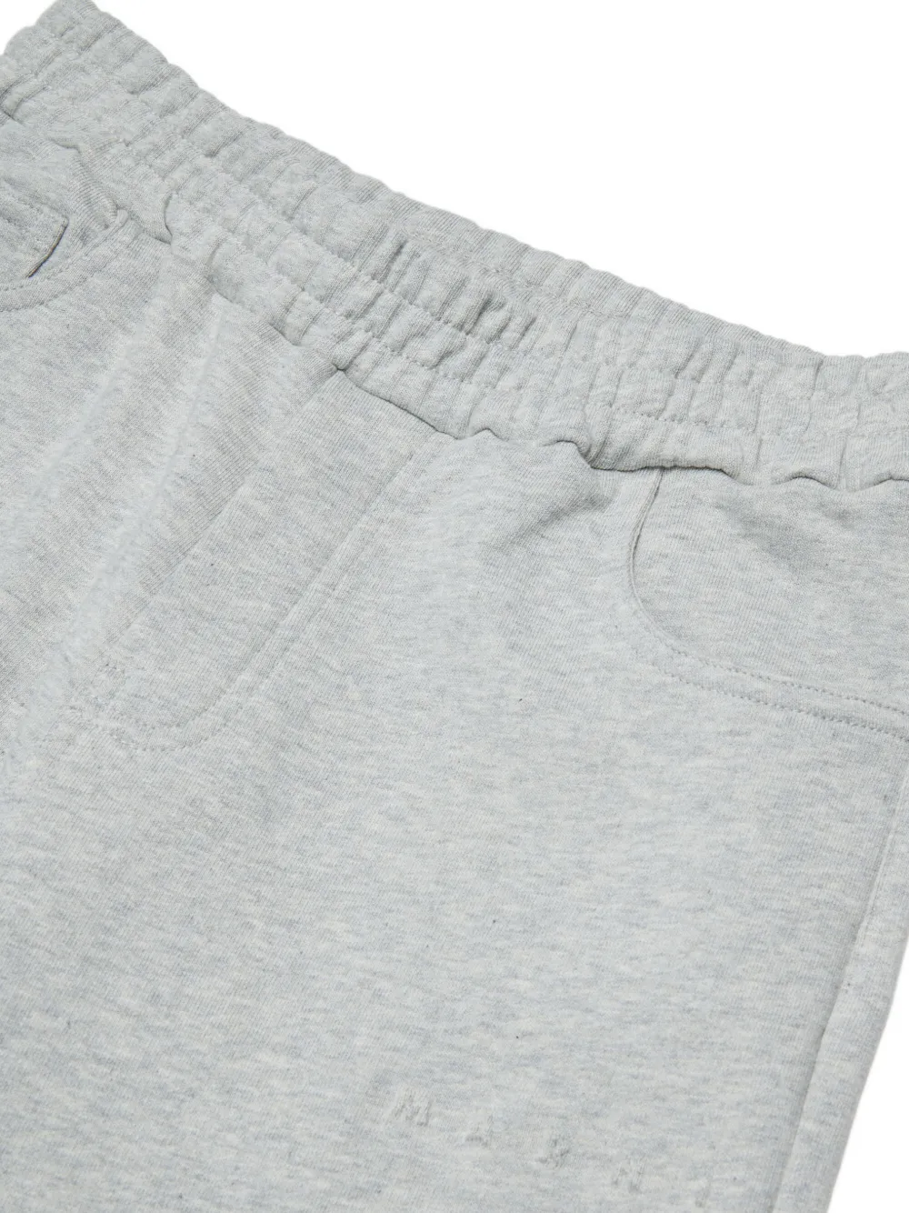 Marni Kids elasticated-waistband cotton trousers Grijs