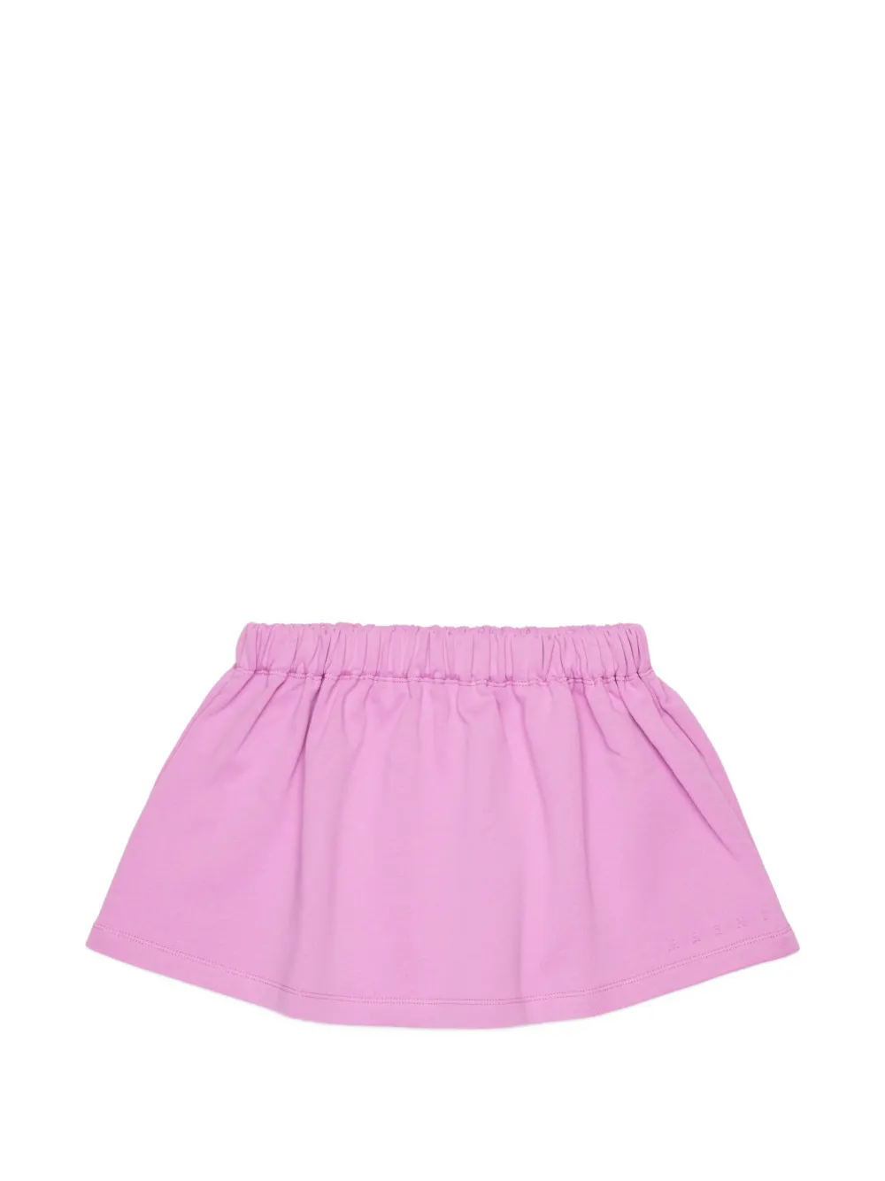 Marni Kids logo-embroidered elasticated-waist skirt Roze