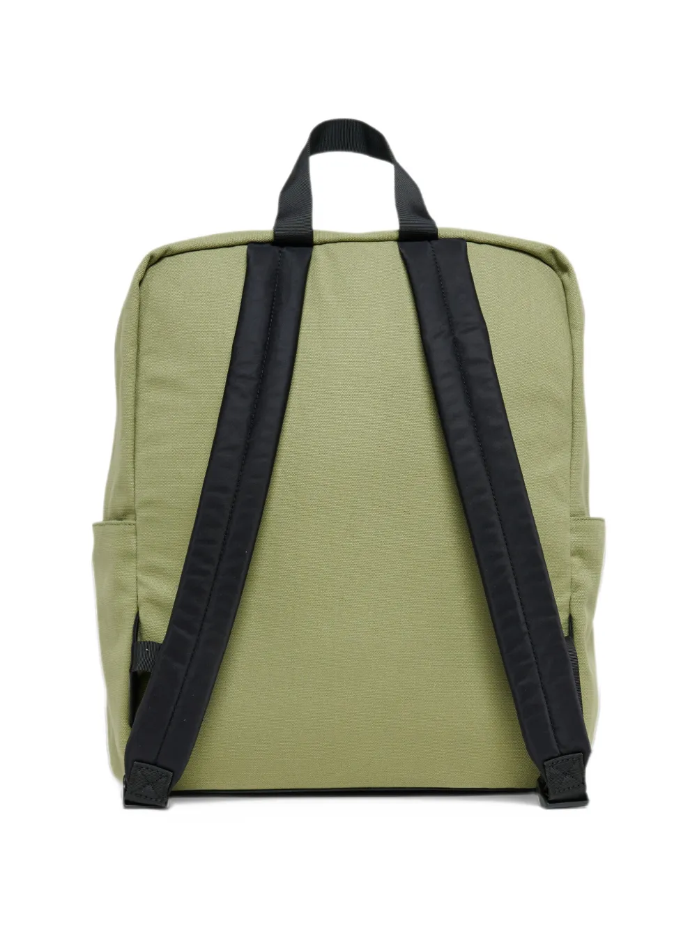 Marni Kids logo-patch cotton backpack Groen