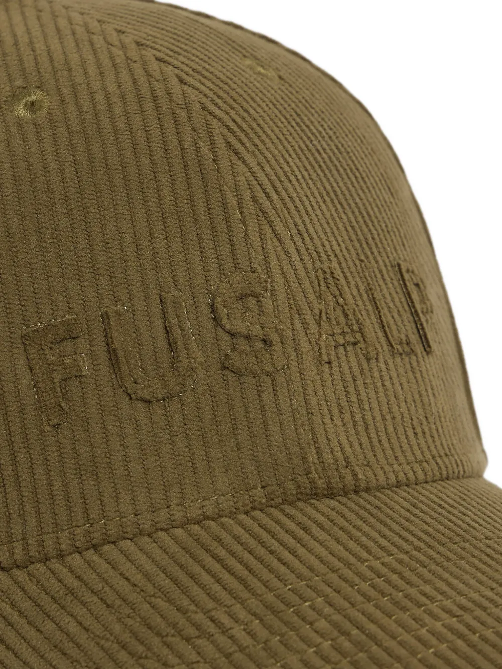 Fusalp corduroy logo-detail baseball cap Groen