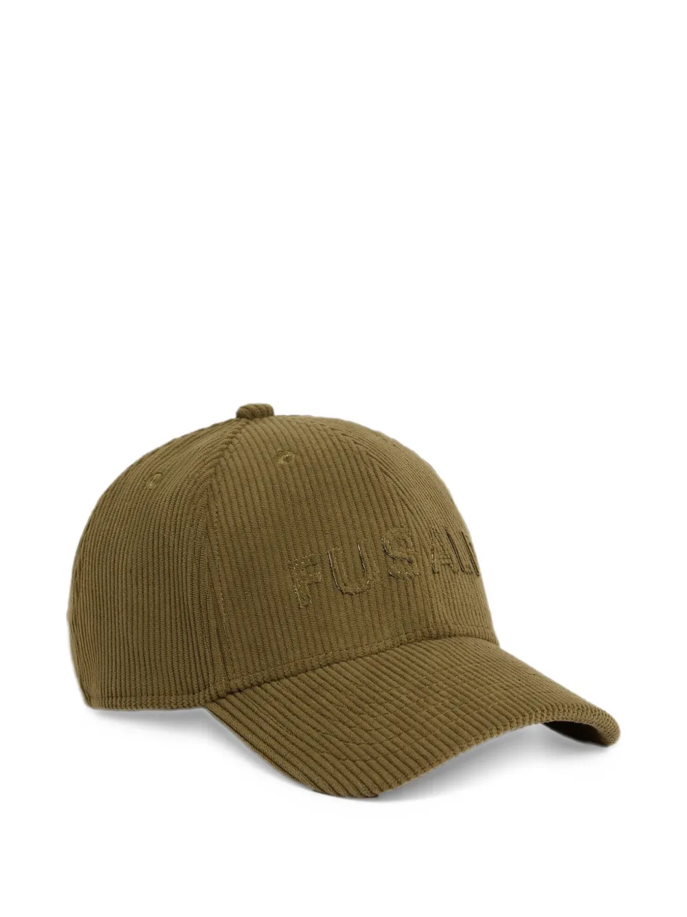 Fusalp corduroy logo-detail baseball cap Groen