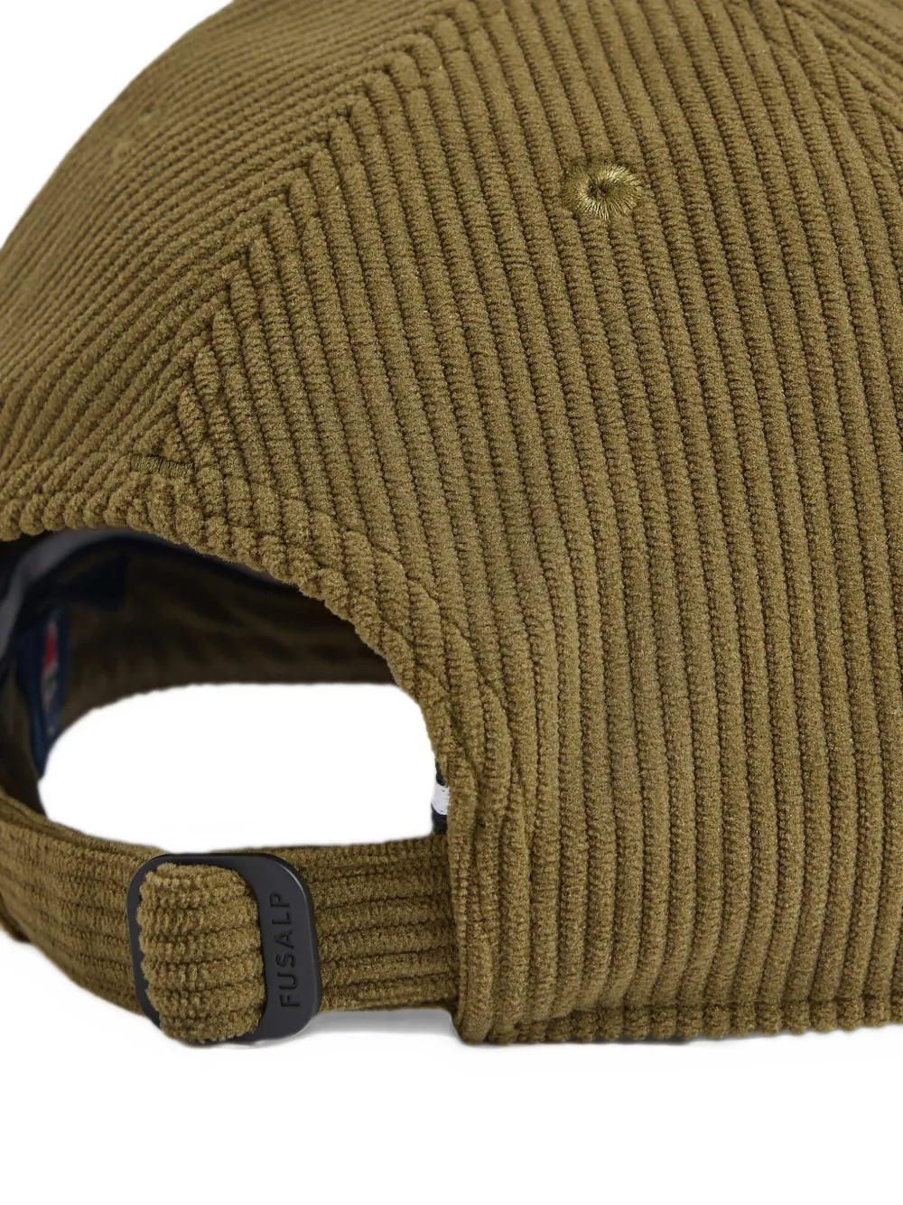 Fusalp corduroy logo-detail baseball cap Groen