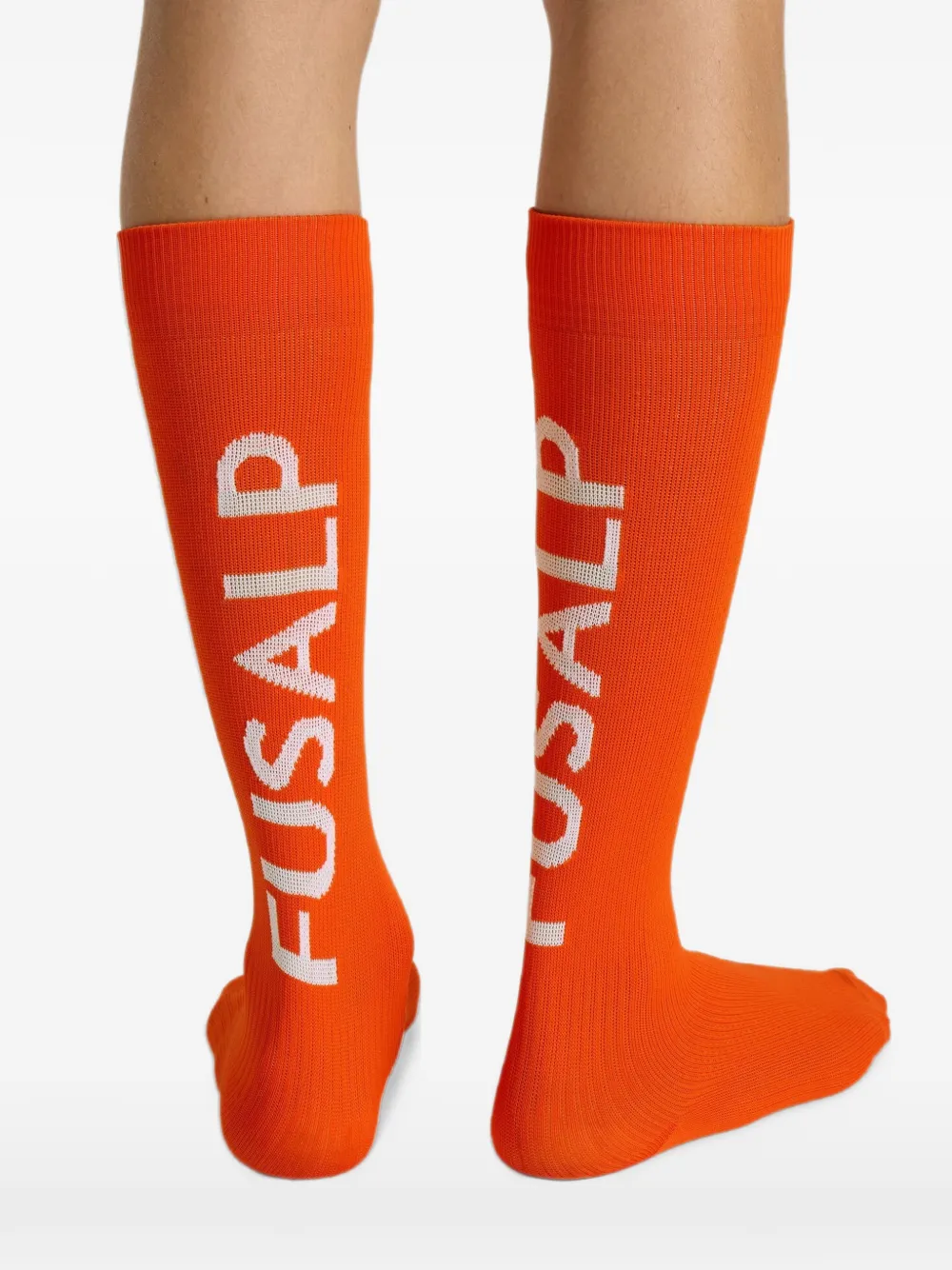 Fusalp Sock Pop logo-jacquard socks Oranje