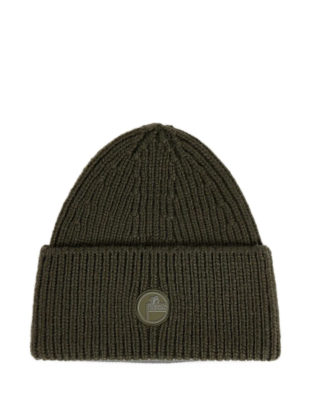 Fusalp ribbed-knit logo-patch beanie hat Groen