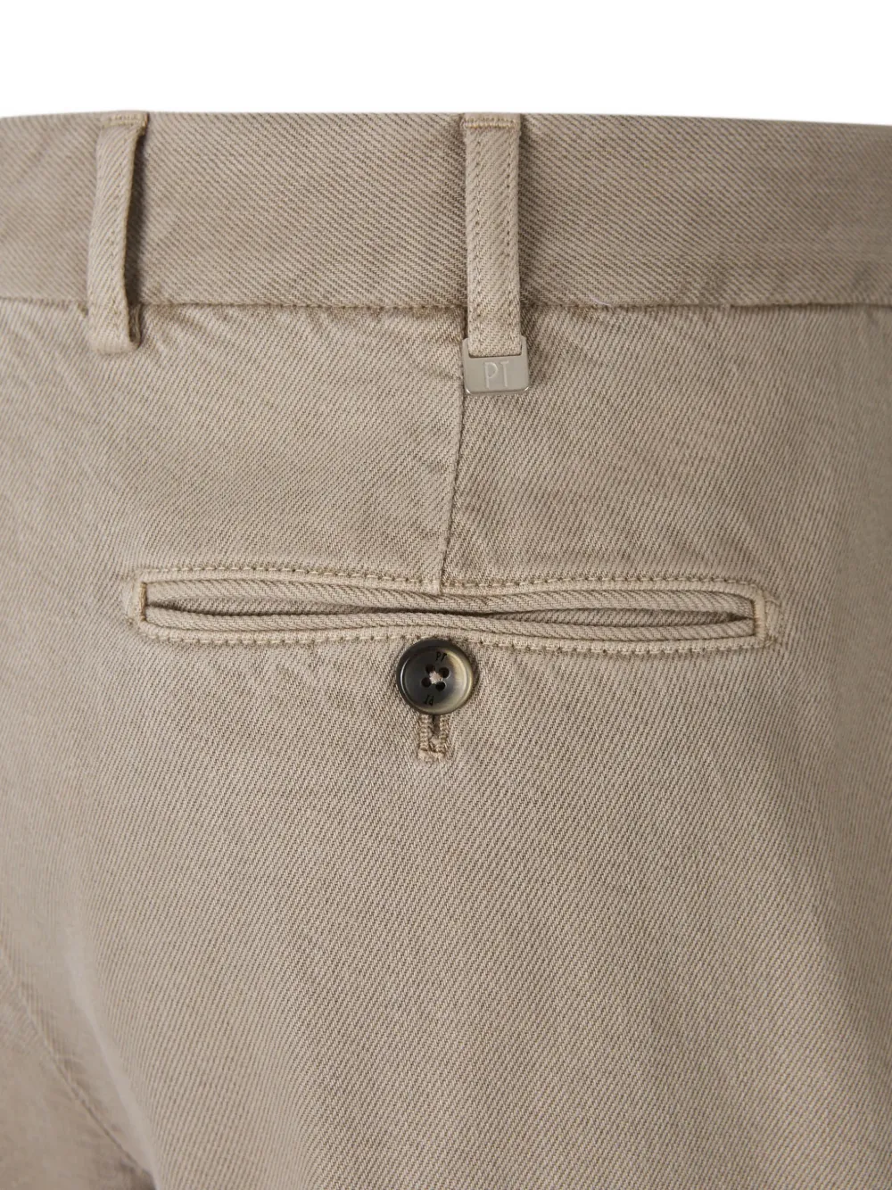 PT Torino pleated-waist tapered-leg trousers Beige