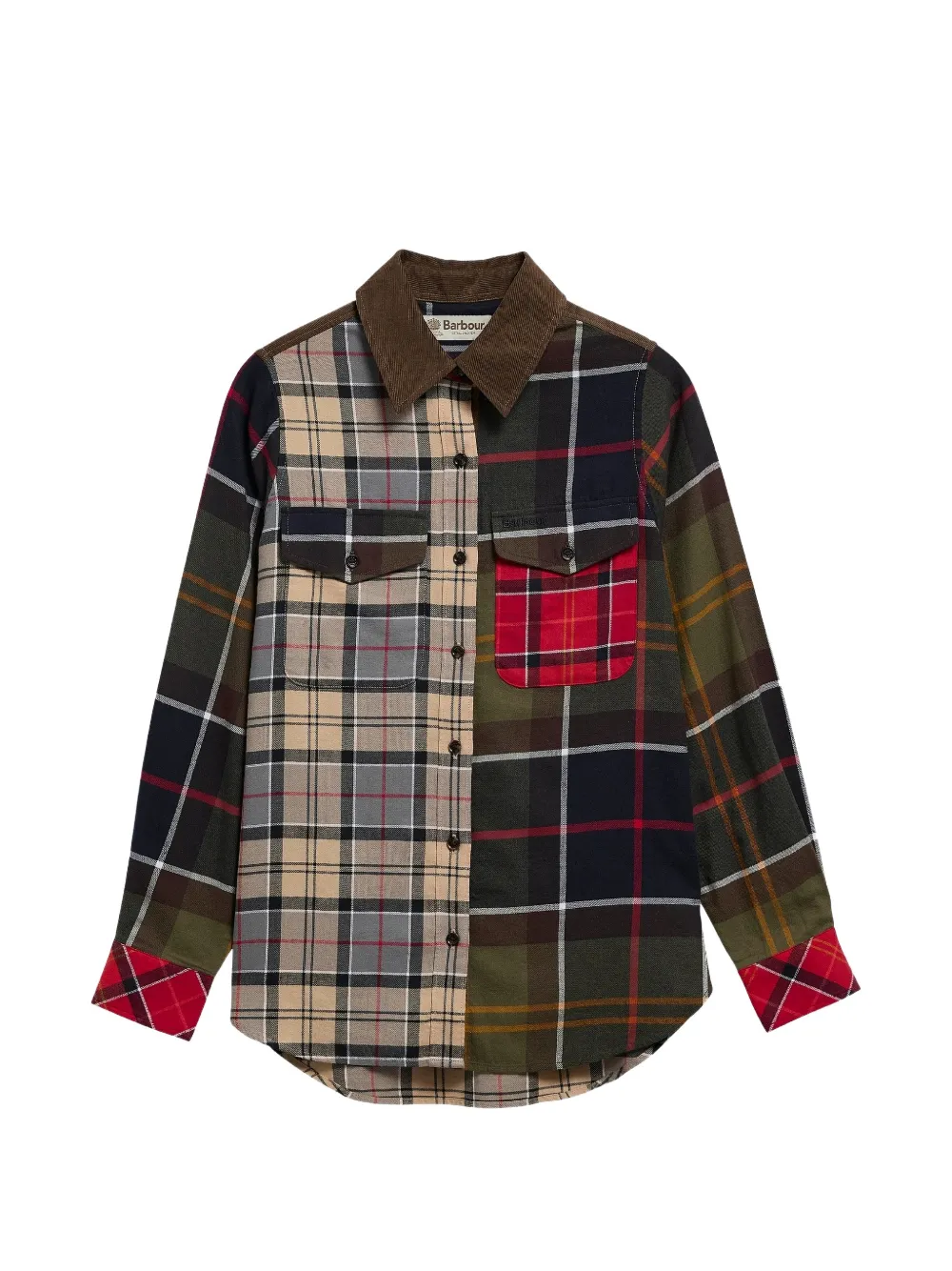 Barbour International Marena Tartan shirt Groen