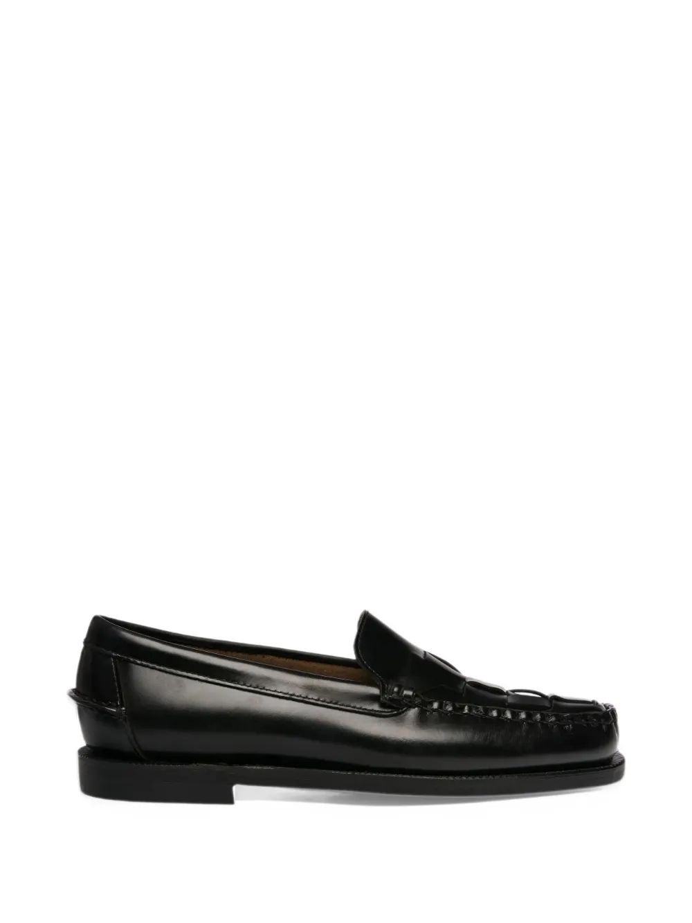 Sebago Frank Braided leather loafers - Nero