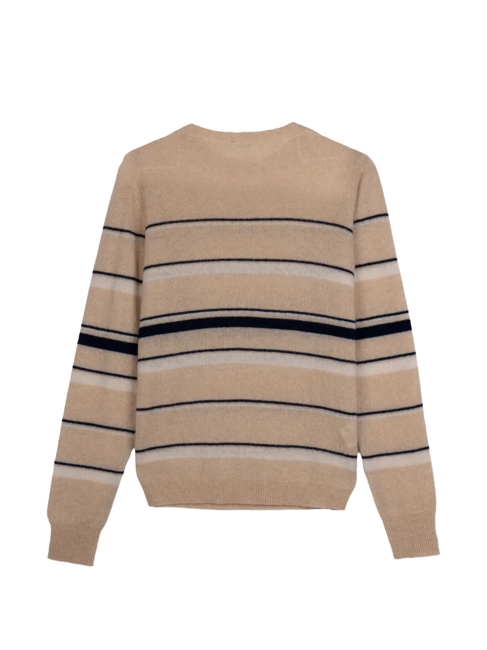 Roberto Collina striped crew-neck jumper Beige