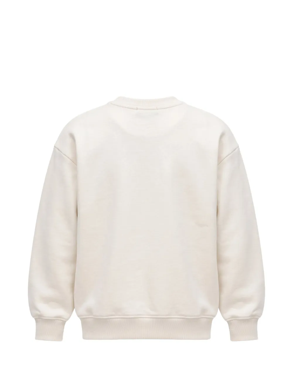 Barrow kids logo-print cotton sweatshirt Beige