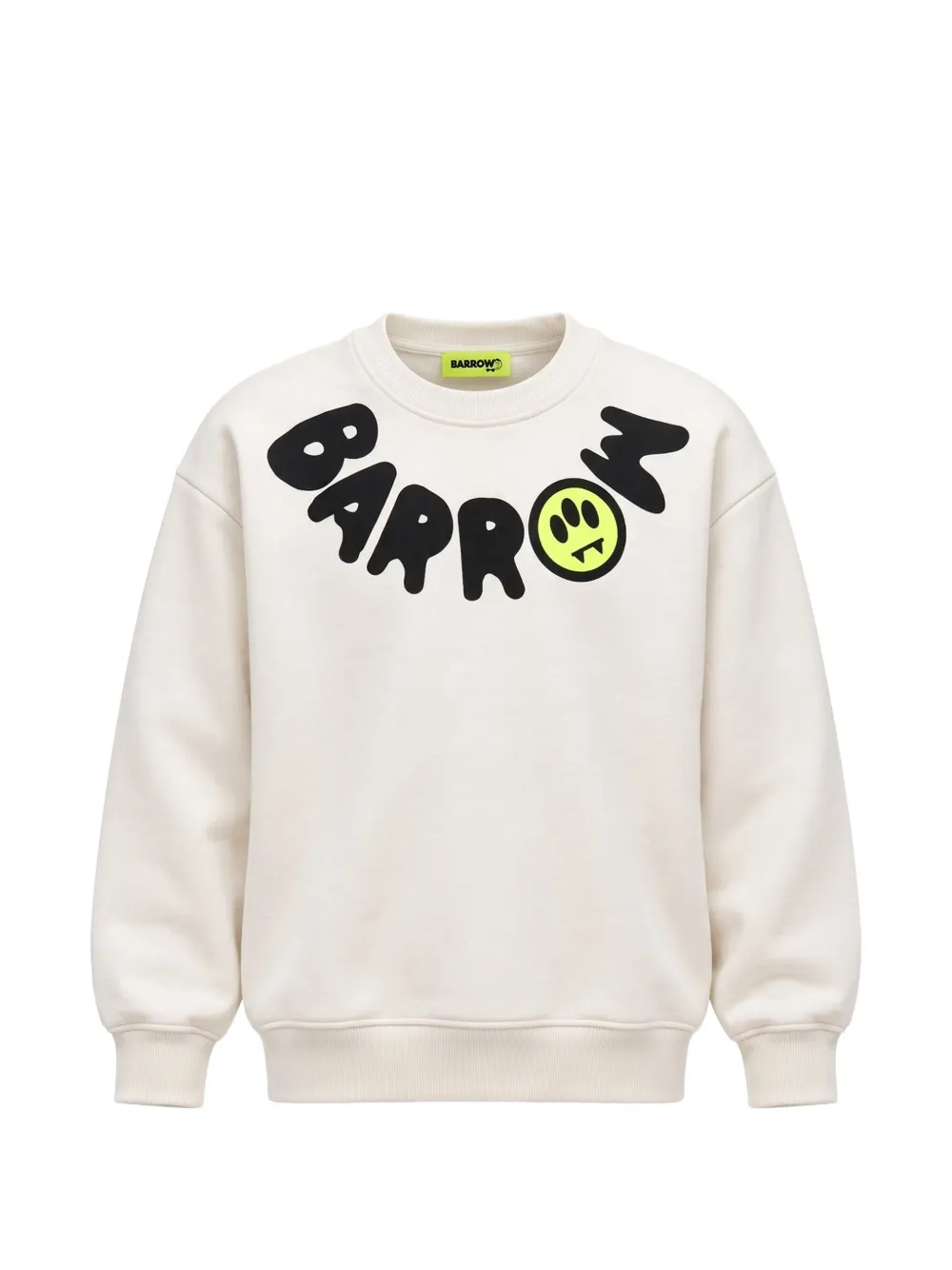 Barrow kids logo-print cotton sweatshirt Beige