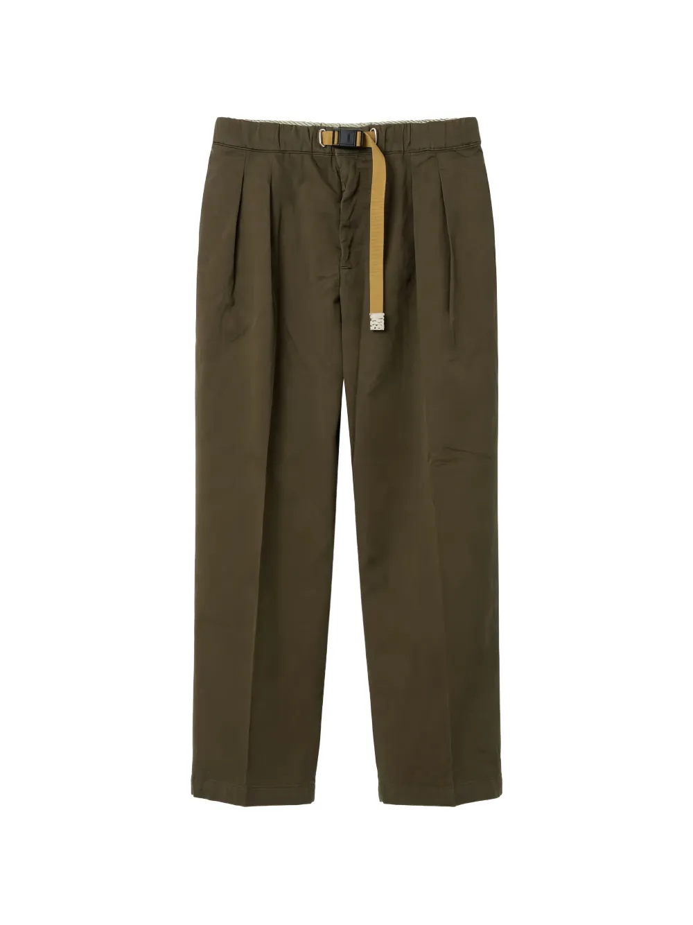 White Sand belted pleated trousers - Verde