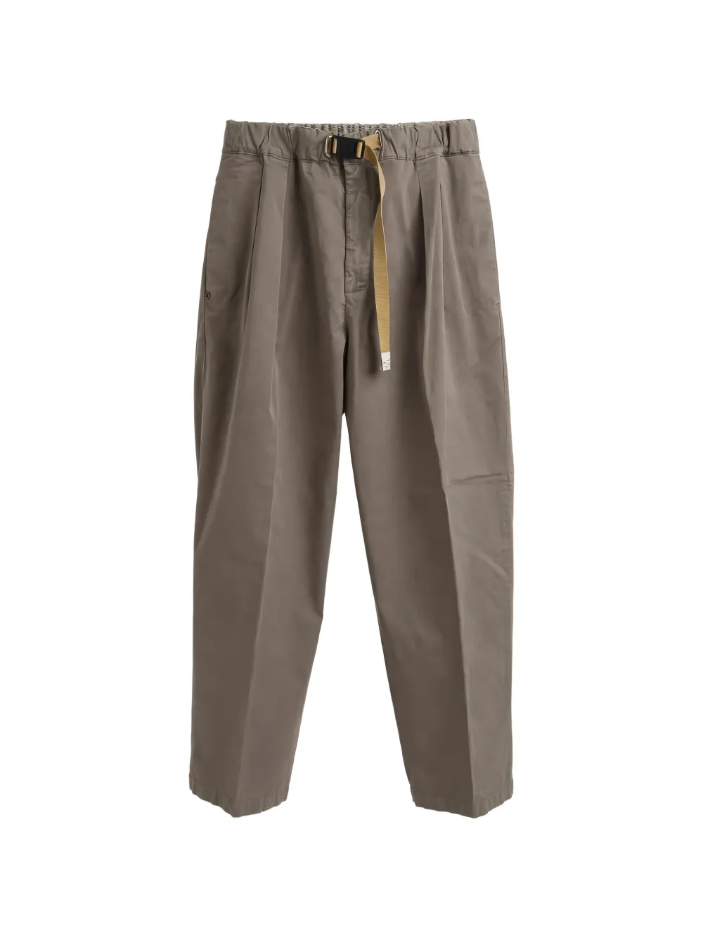 White Sand belted pleated trousers - Grigio