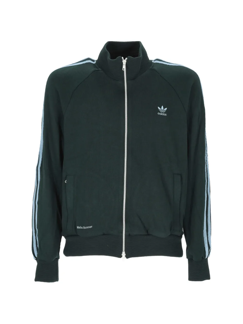 Adidas x Wales Bonner logo-embroidered side-stripe sweatshirt Groen