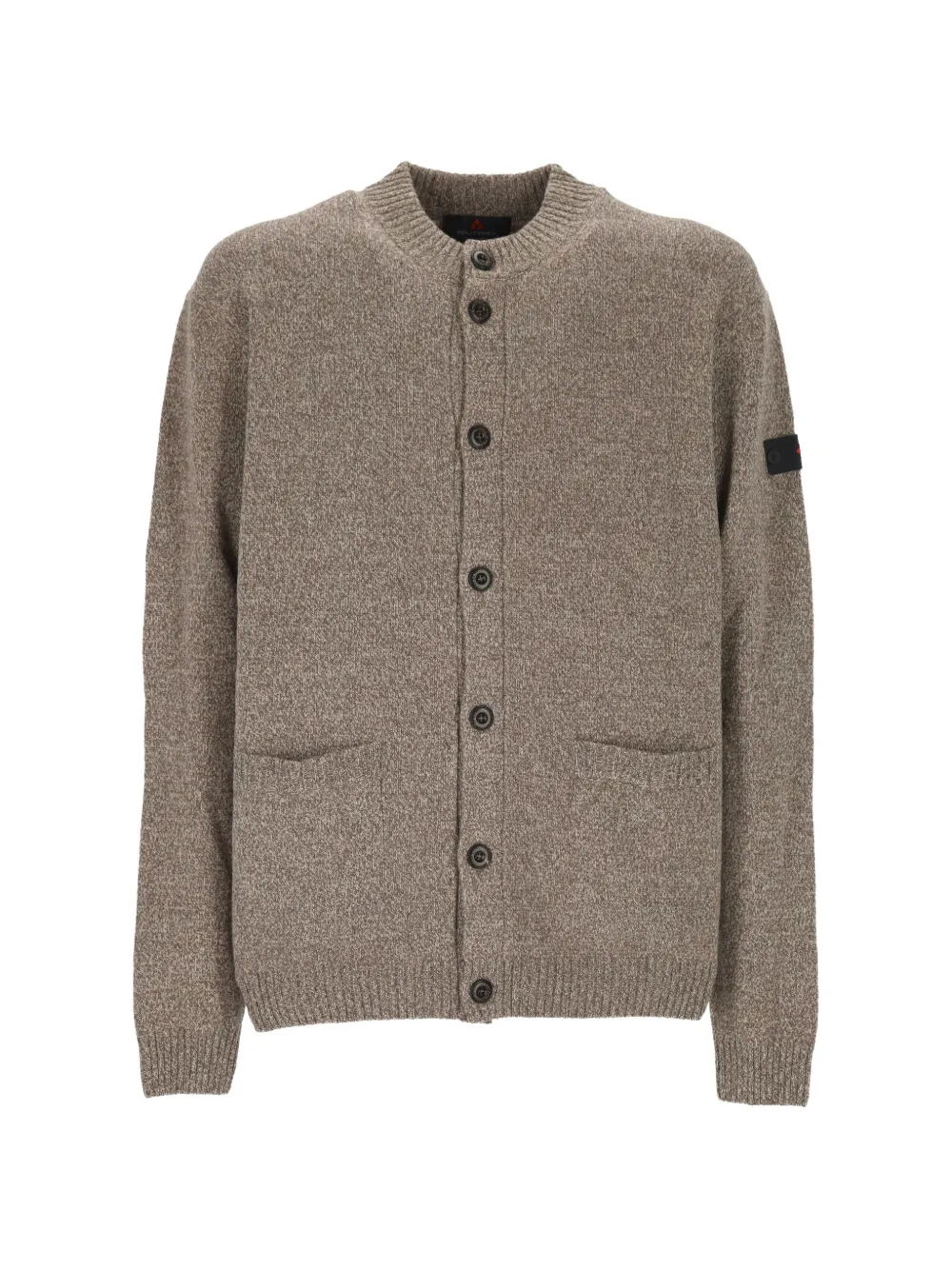 Peuterey Betel button-up wool cardigan - Marrone