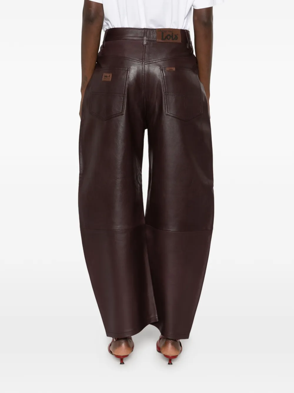 LOIS JEANS Broek met wijde pijpen Rood