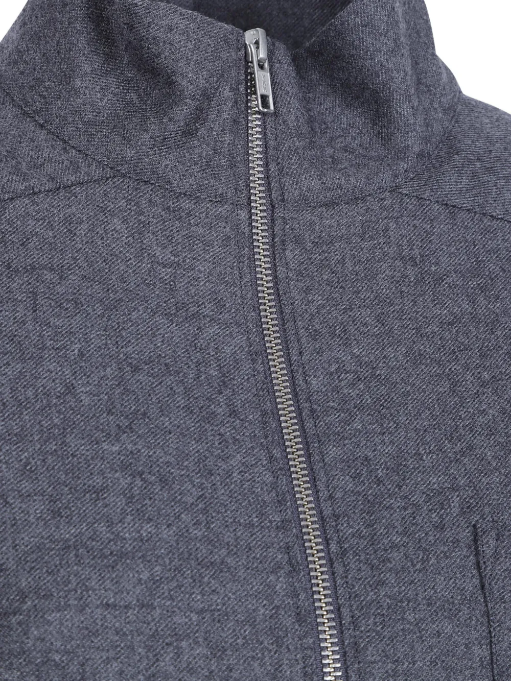 MM6 Maison Margiela half-zip wool mini dress Grijs