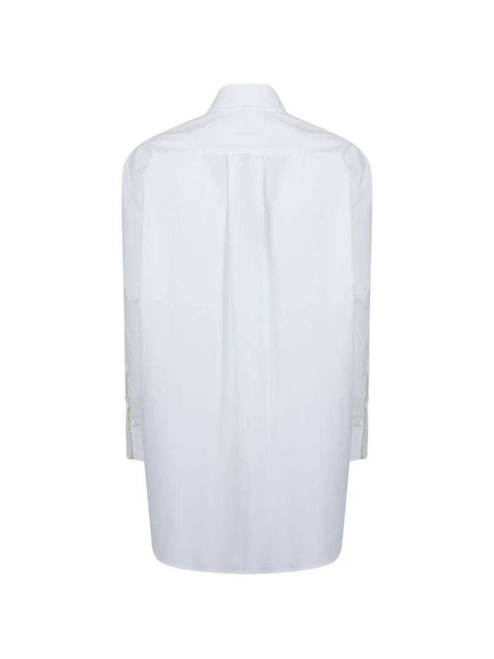 MM6 Maison Margiela apple-print long-sleeved shirt Wit