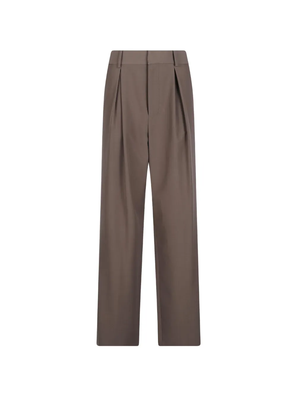 MM6 Maison Margiela pleated straight-leg trousers Beige