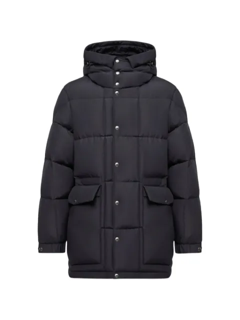 Moncler Sylmara hooded long down jacket