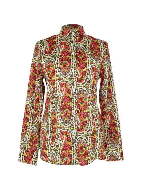 Etro Vintage camisa con estampado de cachemira
