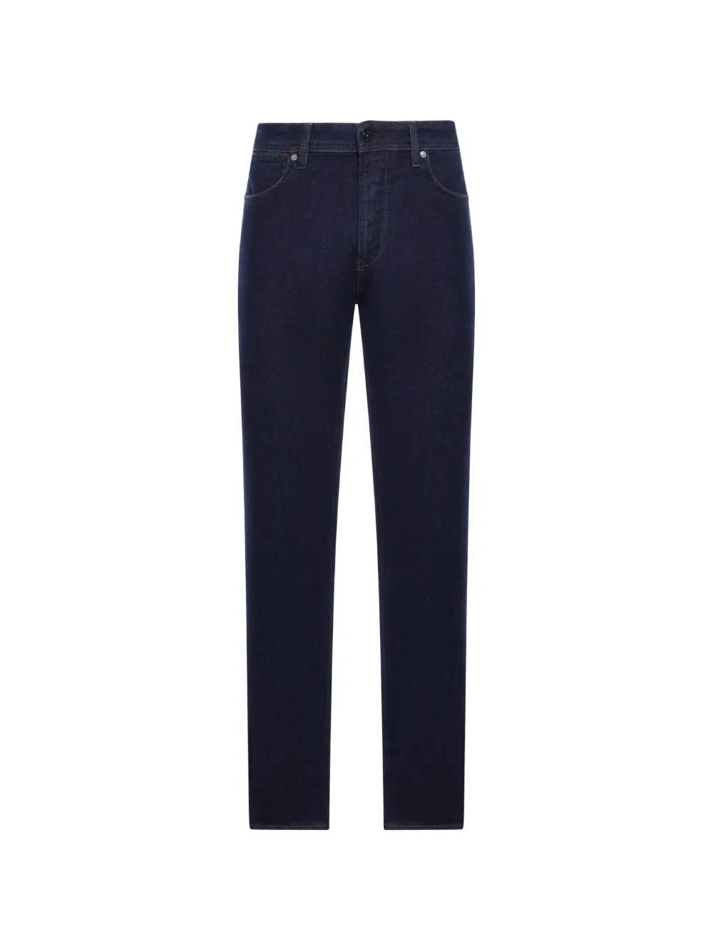 Stone Island J100007 stretch indigo denim-rinsed slim-fit five-pocket jeans - Blu