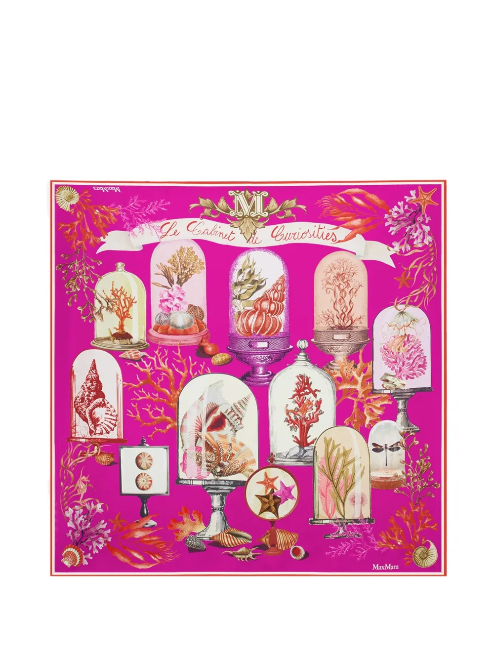 Max Mara printed silk scarf - Rosa