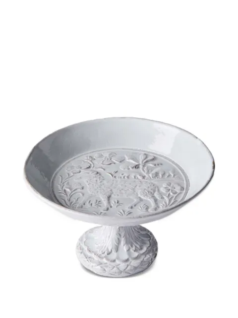 Astier De Villatte sheep-embossed pedestal stand