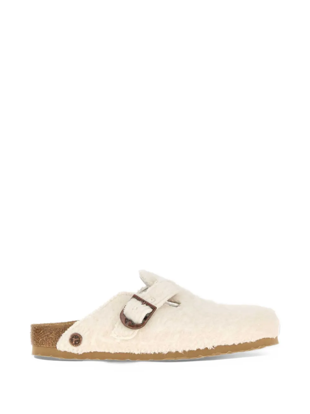 Birkenstock Boston Wooly Moon buckle - Toni neutri