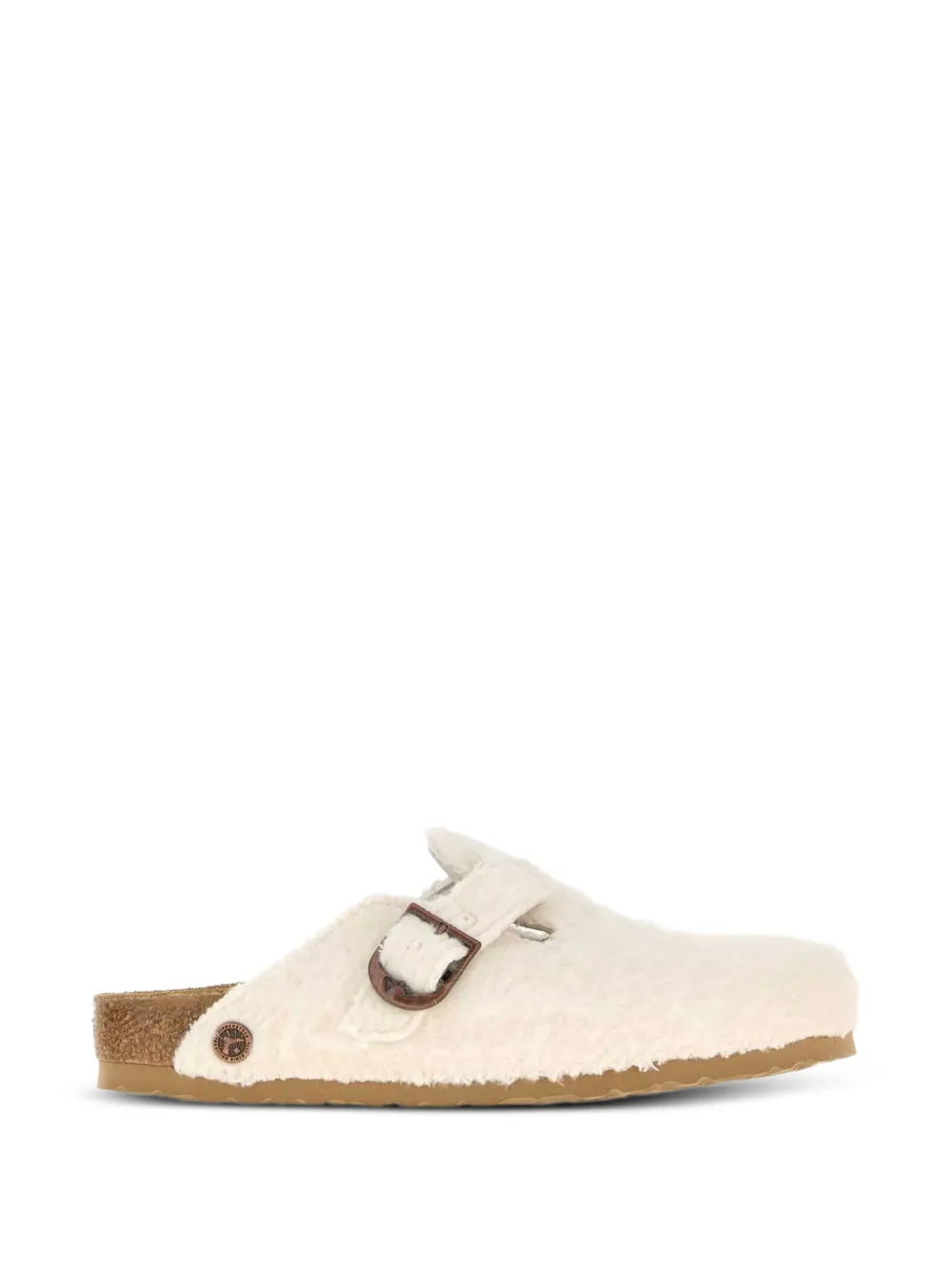 Birkenstock Boston Wooly Moon buckle - Toni neutri