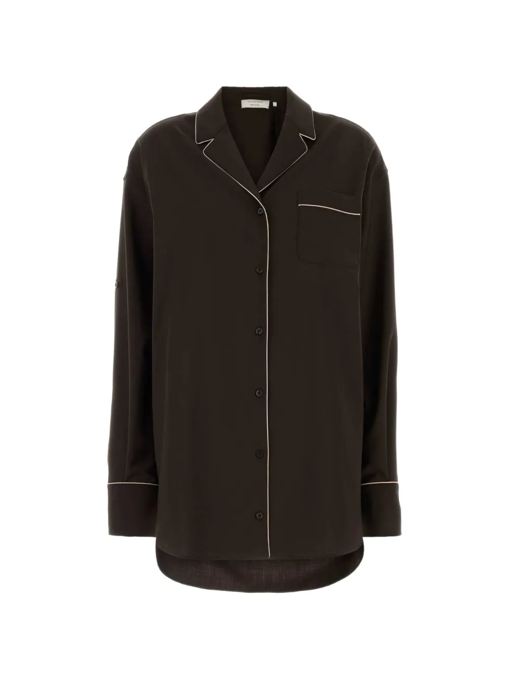 Sportmax Alice piping-detail shirt Bruin