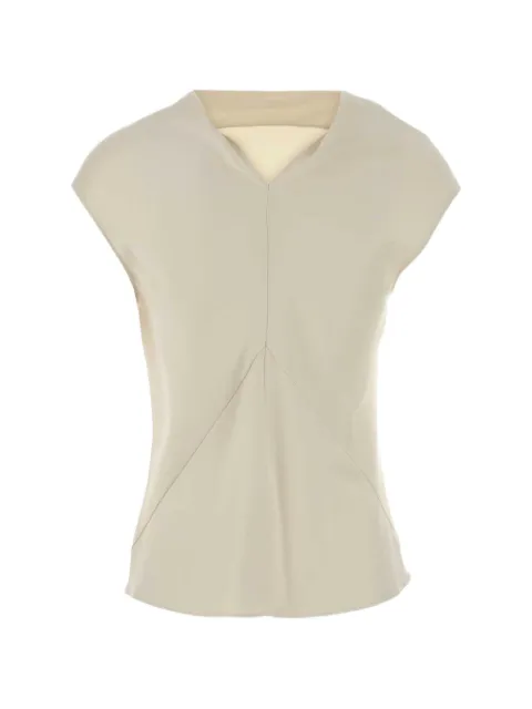 Alberta Ferretti satin cowl-neck top