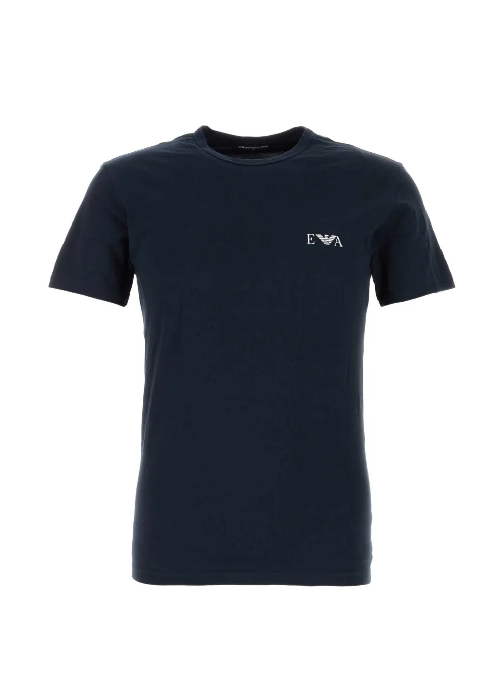 Emporio Armani logo-print stretch-cotton T-shirt - Blu