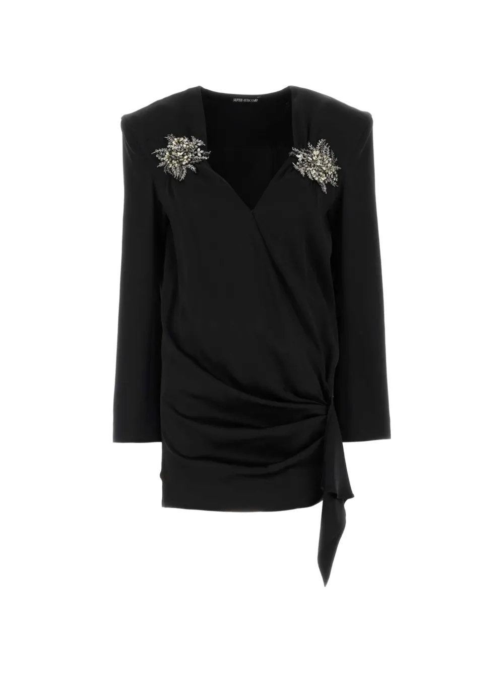 The Attico black mini dress Zwart