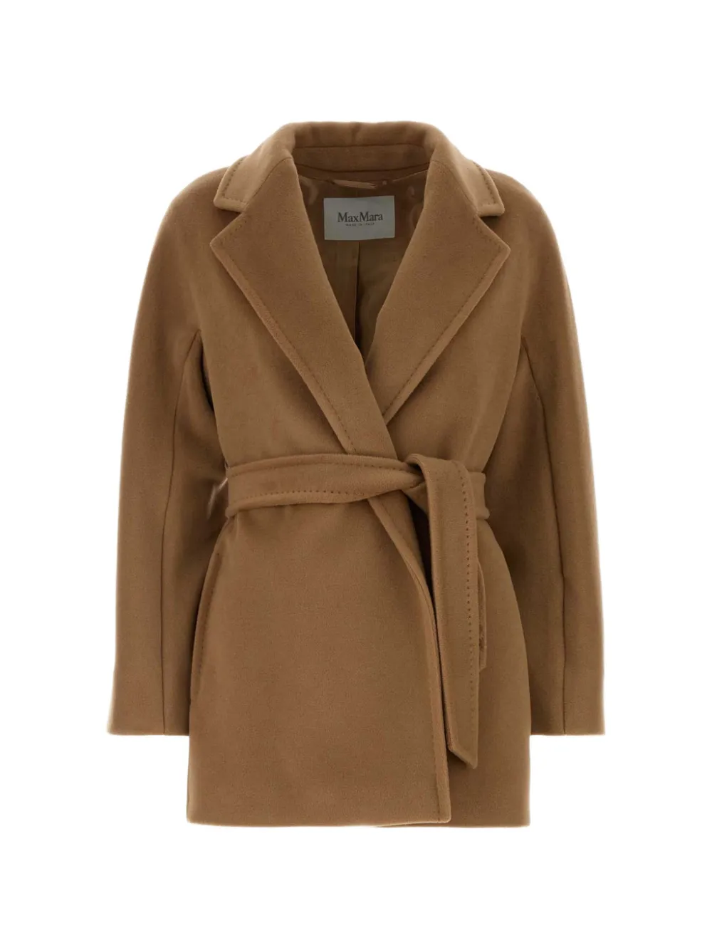 Max Mara Mondina belted wool coat Beige
