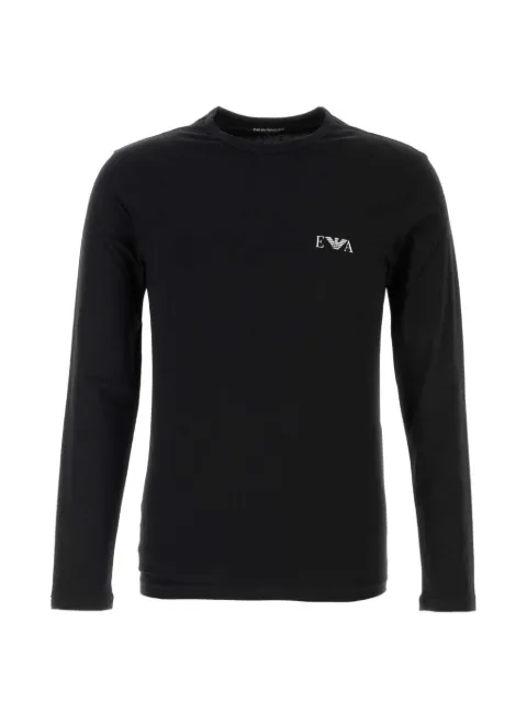 Emporio Armani logo-print long-sleeve T-shirt