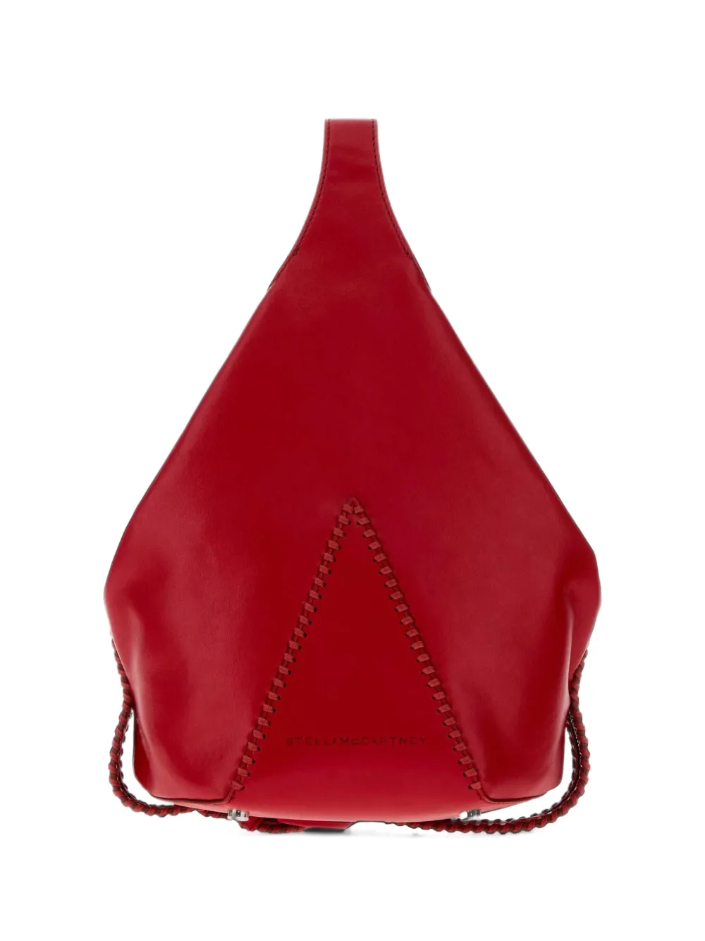 Stella McCartney Appaloosa whipstitch bucket bag - Rosso