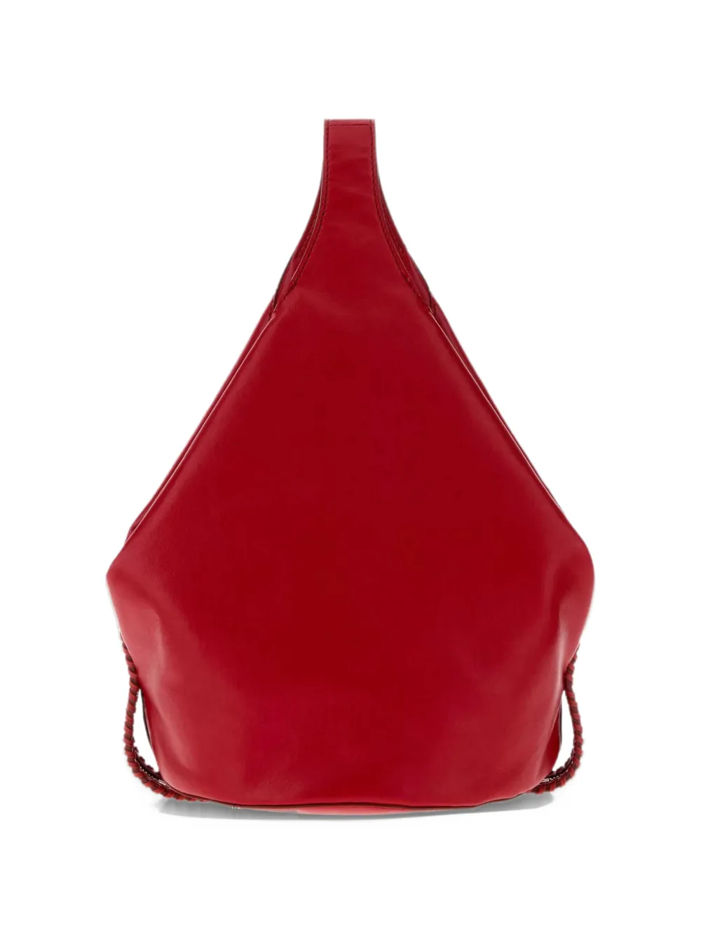Stella McCartney Appaloosa whipstitch bucket bag Rood