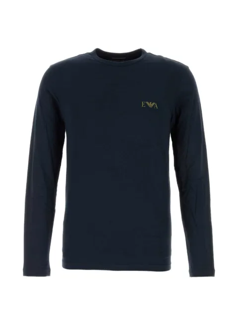 Emporio Armani logo-print long-sleeve T-shirt