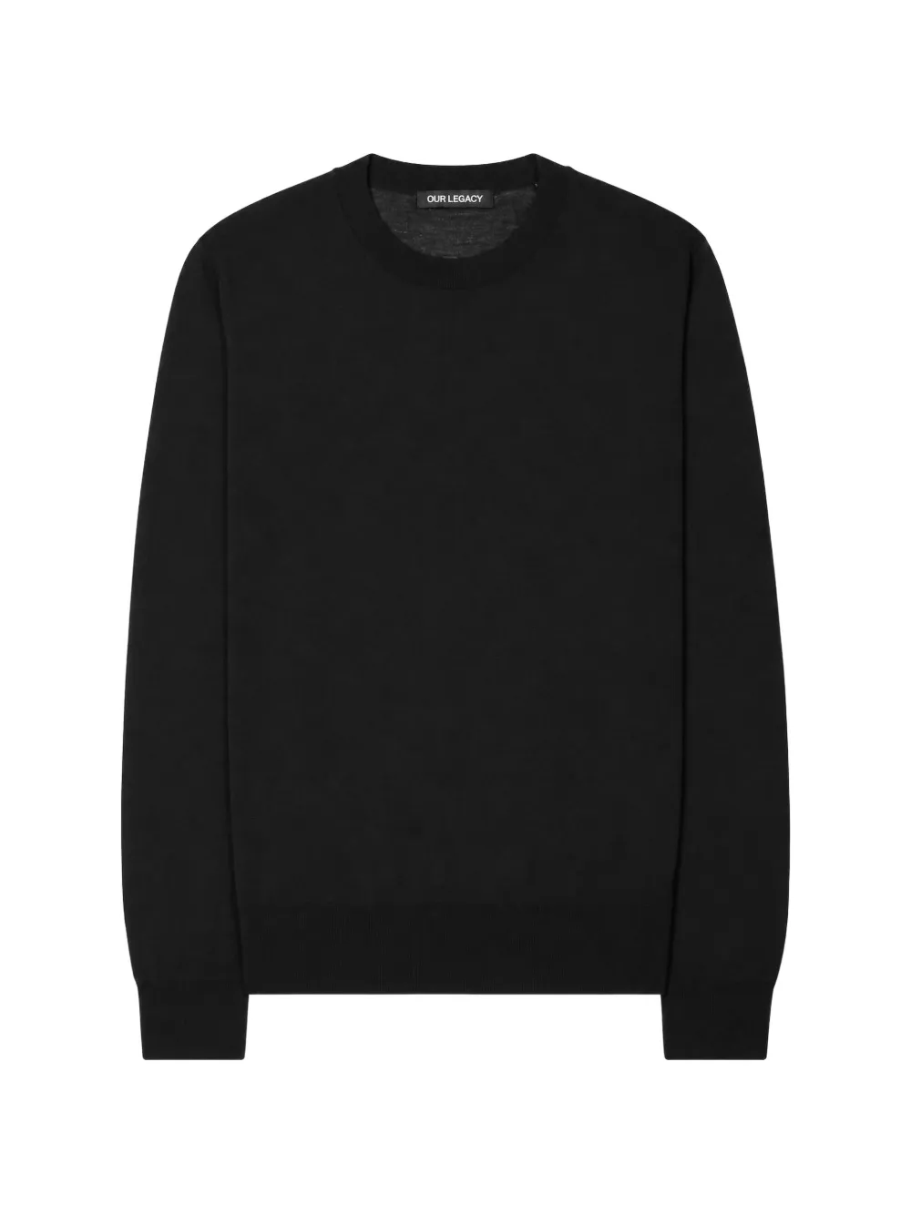 OUR LEGACY fine-knit sweater Zwart