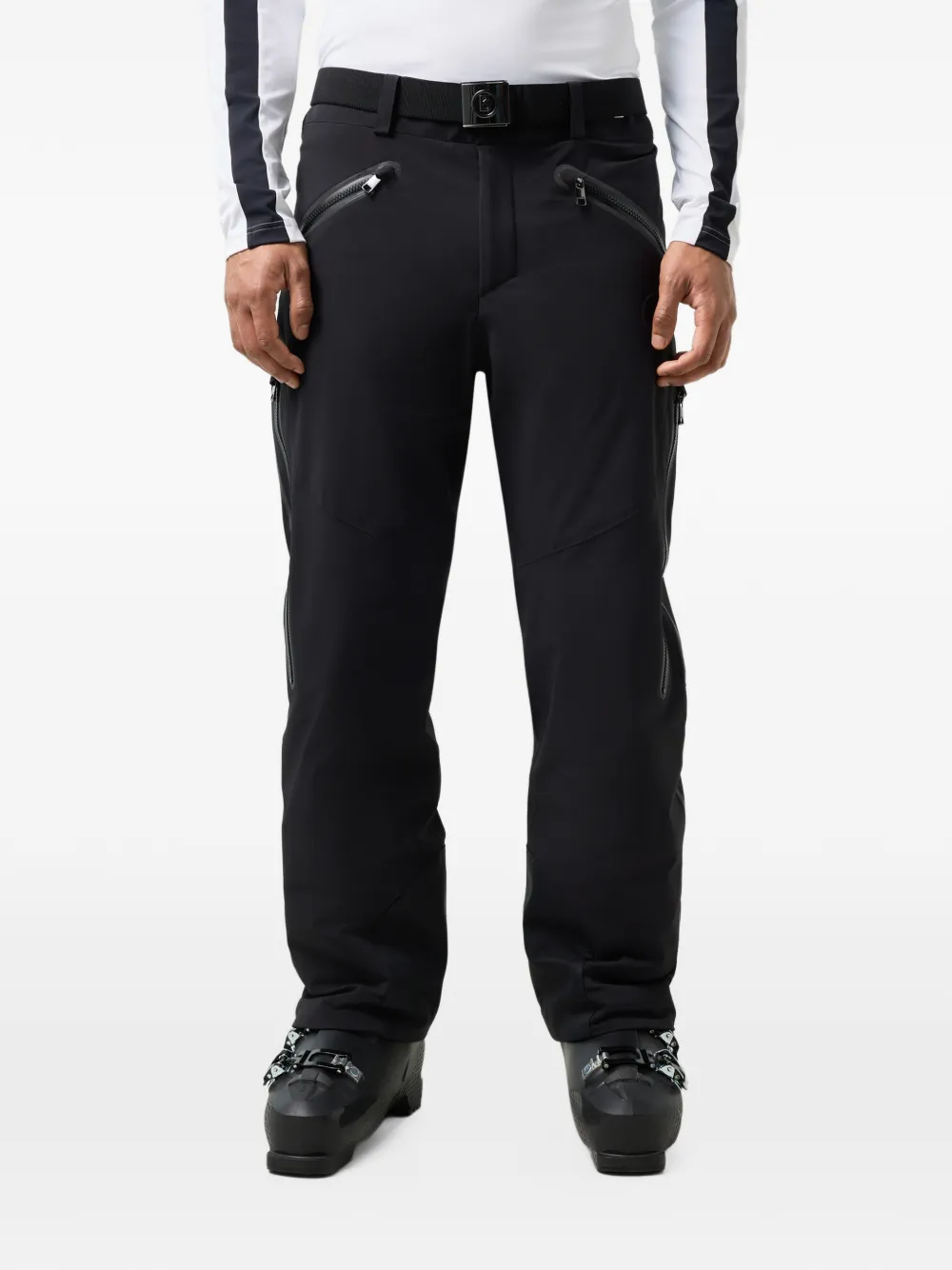 BOGNER Tim belted ski pants Zwart