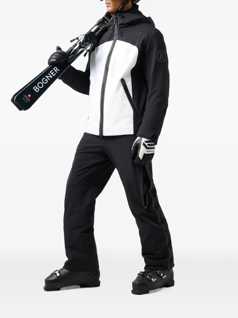 BOGNER Tim belted ski pants Zwart