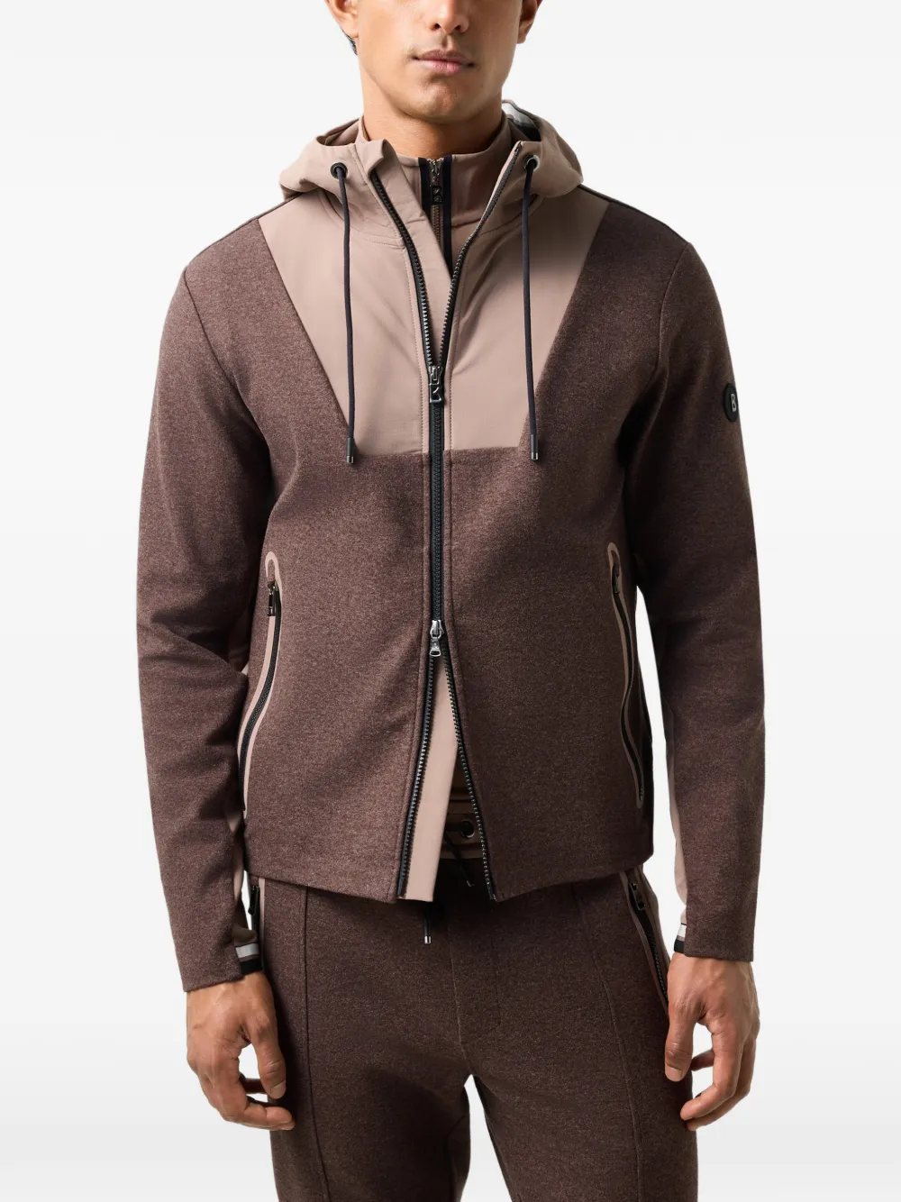 BOGNER Jannis hybrid-design hoodie Bruin