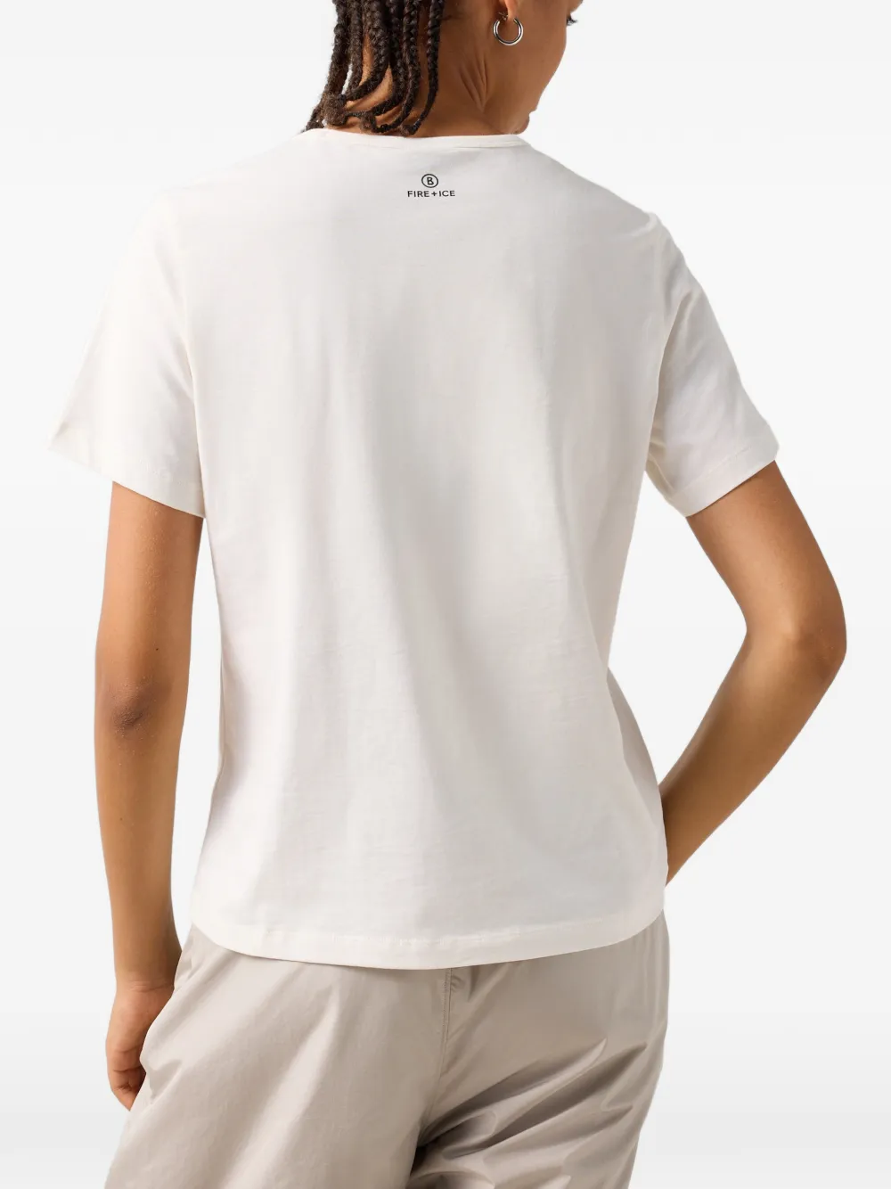 BOGNER FIRE+ICE Zyssa graphic-print T-shirt Beige