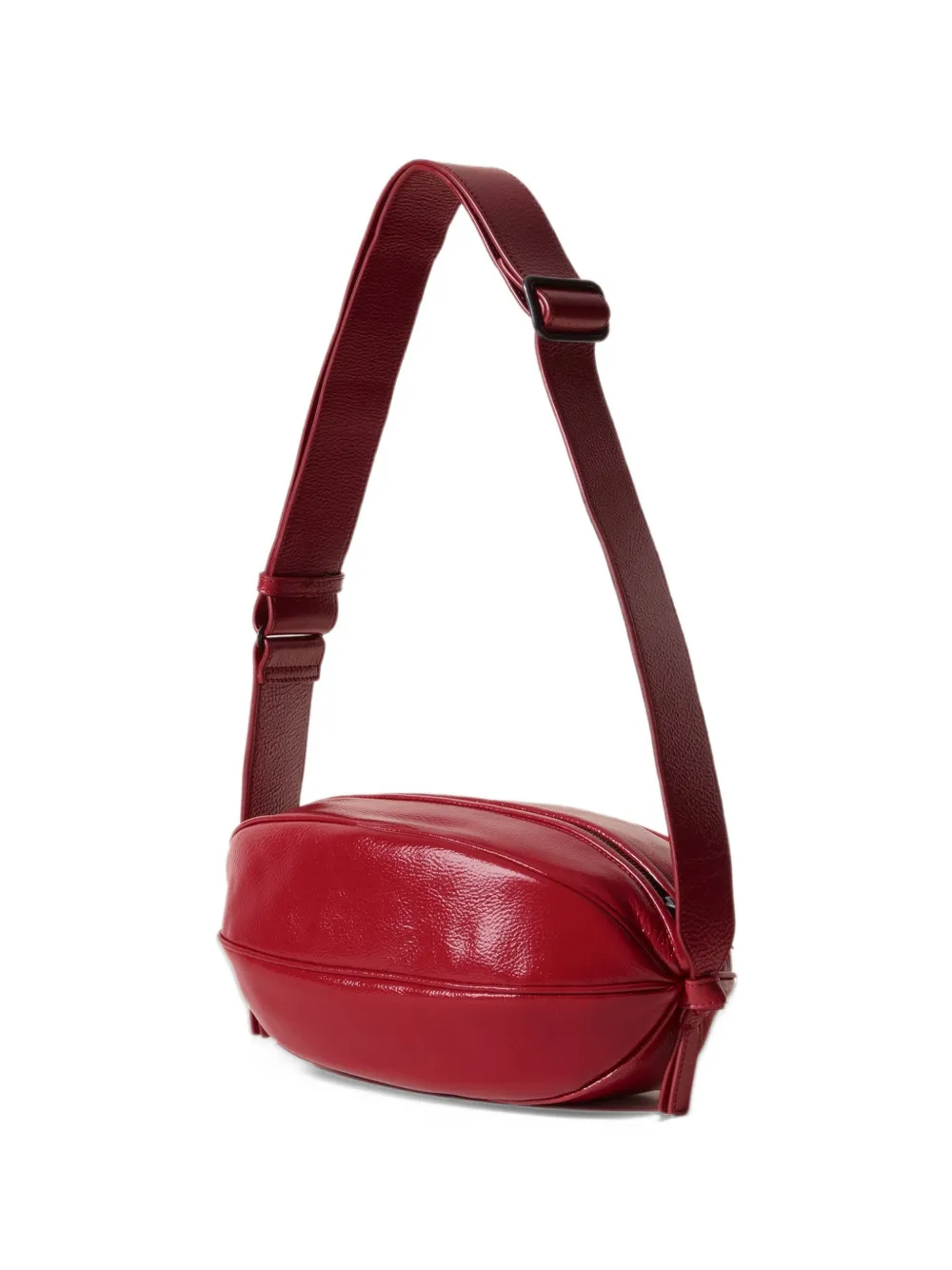 Hereu large Boya distressed leather crossbody bag - Rosso